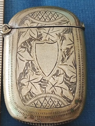 Victorian engraved vesta - victorian,