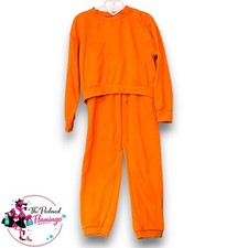 Zara Orange Tracksuit Set Crop