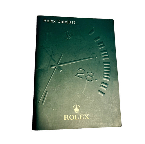 Rolex datejust booklet 2008 - rolex,