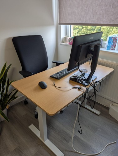 Electric standing desk - standing, desk-