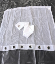 White Net Curtain, 52x49inch,Pair for Living Room,Patio Door, Lightweight