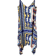 Papaya Boho Handkerchief Hem Dress UK 12 Festival Beach Holiday Style