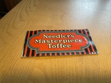 Small Tin Sign Needlers Masterpiece Toffee