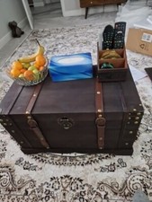 Vintage Wooden Treasure Chest