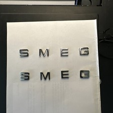 SMEG 3D Used 8 Chrome  Letters for Kett KLF03-KLF04 Genuine Spares .2 full sets