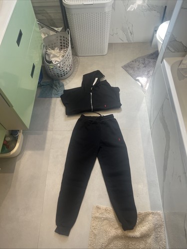 Black ralph lauren tracksuit - black,