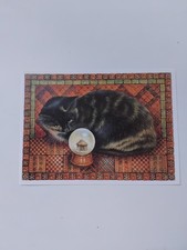 Cat Art Print ' Motley' Lesley Anne Ivory Cats Wall Illustration Bookplate 