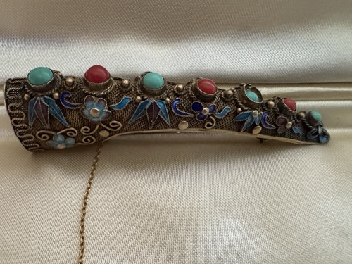 Antique chinese silver gilt - chinese,