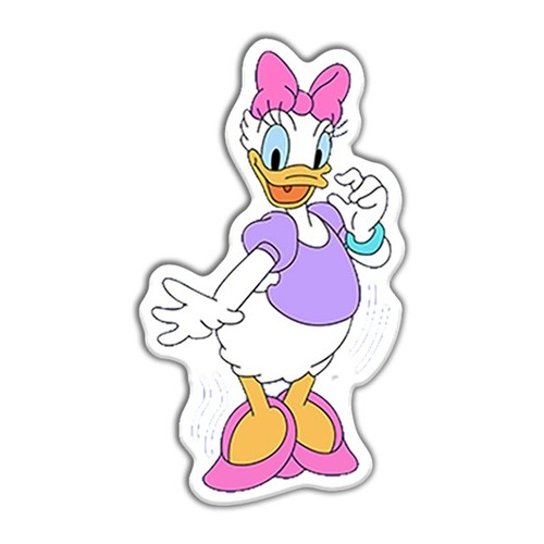 Flat back resin daisy duck - -,