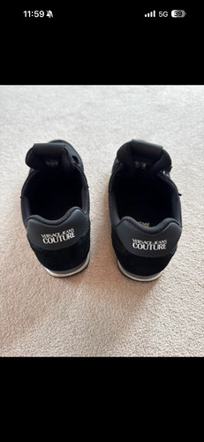 Versace jeans trainers black