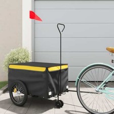 Bike trailer black and - and, yellow