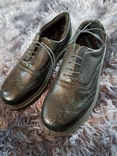 Tiger Steel Steel Toe Cap Brogues Black Size 7 Excellent Condition (W2)