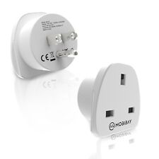 2 x UK to US Travel Adapter, UK 3 Pin to USA Standard Type-B Plug