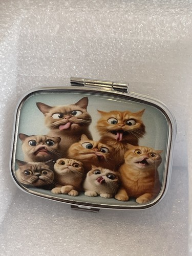 Freaky cats pill box - cats,