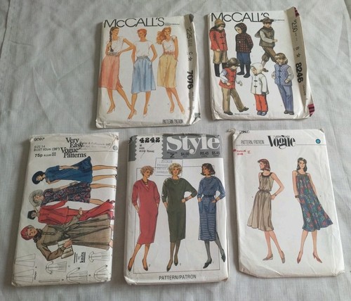 Vintage sewing patterns 1980s - sewing,