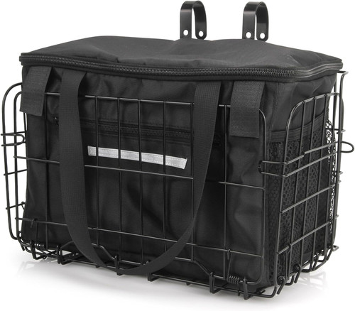 Foldable bicycle basket steel - bicycle,