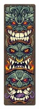 TIKI TOTEM POLE EARTHTONES 26"