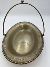 Fruit Basket with Swing Handle Marked EPNS Laurel 1917 Inscription            S5
