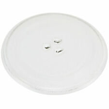 Universal Glass Microwave Oven Plate 245mm Turntable Dish 3 Pip Fixings Fittings