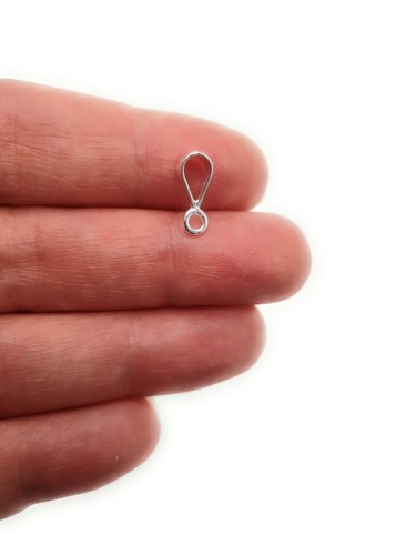 925 sterling silver bail hoop - 925,