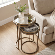 Set of 2 Nesting Round Side