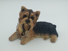 Yorkshire Terrier with Lead Figurine The Leonardo Collection Walkies 2002