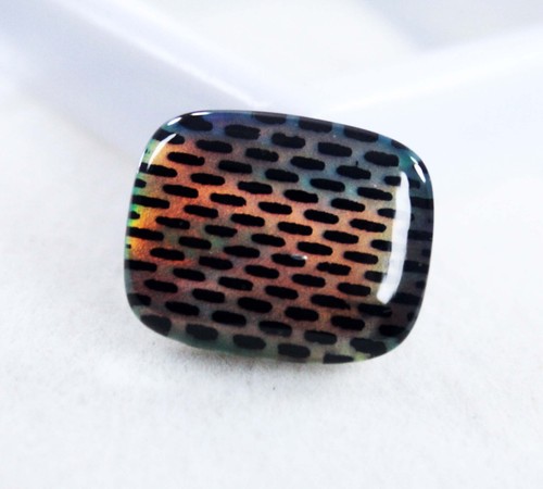 Fire opal doublet - ct,