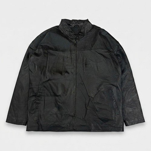 Vintage 90s black real leather - vintage,