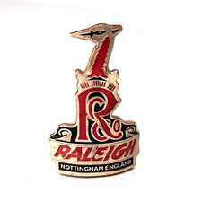 ? Genuine Raleigh Headtube Badge Vintage 1990's Original Aluminium Retro Part