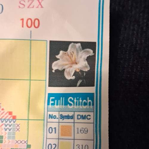 Lily flower cross stitch - lily,