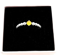 Genuine Pandora November Birthstone Beaded Ring 198867C11