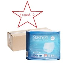 4x pack 10 Sureness Absorbent