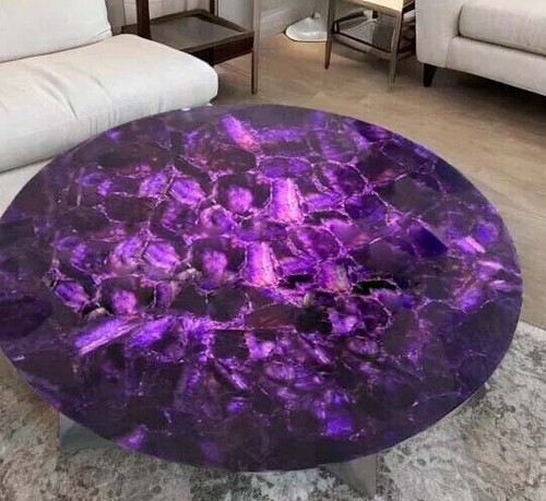 Amethyst round coffee table - round,