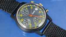 Rare Zeno Hand Wound Chronograph Watch Valjoux 7760 Watch NOS 1980S NEW