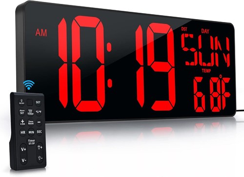 Large digital wall - large, clock