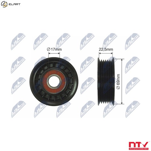 Tensioner pulley vbelt - tensioner,