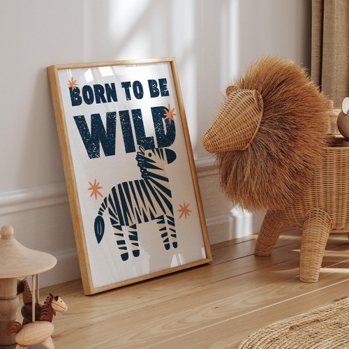 Born wild zebra - born,