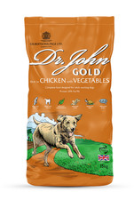 Dr John Gold Dry Dog Food 15kg Chicken with Vegetables Adult Working Dogs