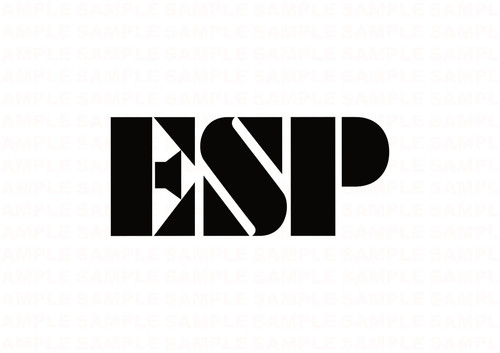 Esp guitar headstock - esp, logo