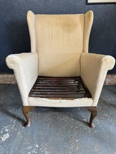 Vintage Wingback Armchair, Fireside Armchair, Upholstery Project.
