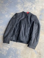 Furygan Clint Leather Motorcycle Jacket Black Supple Buffalo Leather Classic