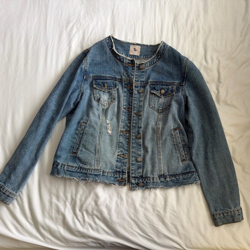 Denim jean jacket size 8 - tu,