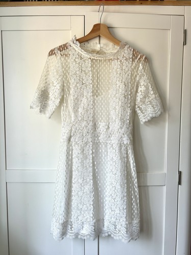 Maje white lace - maje, mini