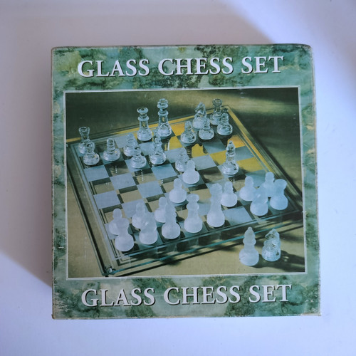 Vintage glass chess - vintage,
