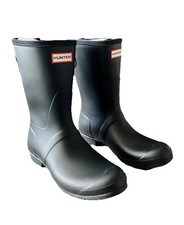 Hunter Wellies Black Short
