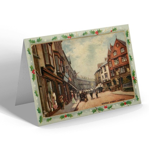 Christmas card vintage wales - christmas,