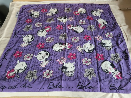 Purple silk olive oyl scarf - silk,