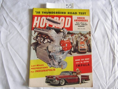 Hot rod magazine june 1958 - magazine,