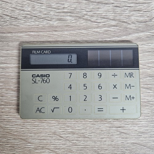 Vintage casio 760 - sl-760, card