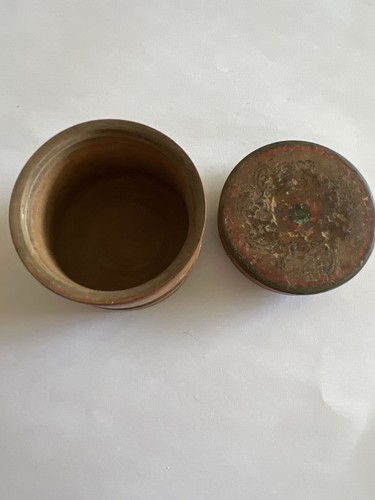 Vintage turned wooden lidded - turned,
